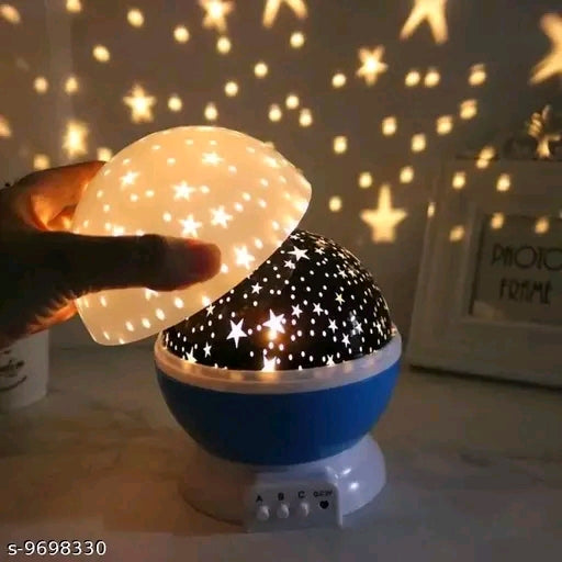 Star Lights Master For Decoration Rotating 360 Degree Moon Night Light Lamp Projector with Multi Colors and USB Cable,Lamp for kids room , Night Clubs , Couple Bedroom, Diwaki decor , Home decor ( Multi Color)